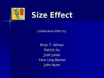 Size Effect