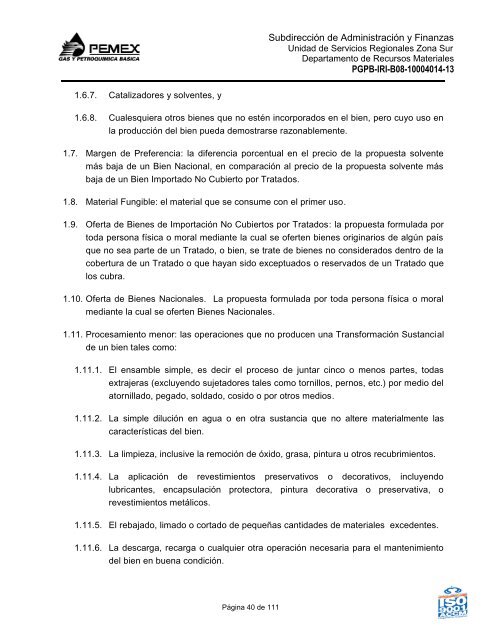 bases de licitación pública nacional - Pemex Gas y Petroquímica ...