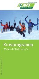 Kursprogramm - Alpenverein SÃ¼dtirol