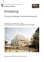 FÃ¼hrung Wettbewerb Schulhaus Erlenmatt - Stadtteilsekretariat ...