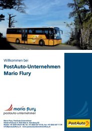 BroschÃ¼re Region Balmberg Weissenstein - Postauto Flury