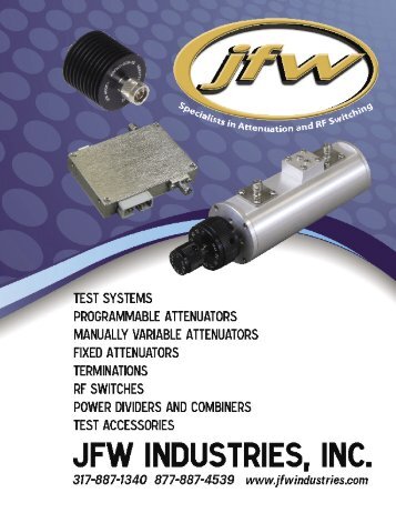 Download the full JFW Catalog. - JFW Industries