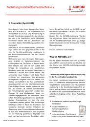 Ausbildung Koordinatenmesstechnik e.V. - AUKOM