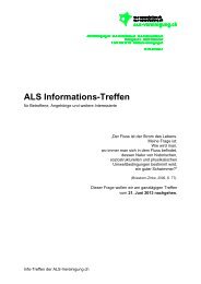 ALS Informations-Treffen - ALS-Vereinigung.ch