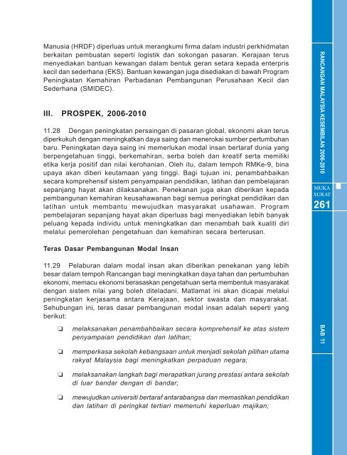 bab 11: memperkukuhkan modal insan - EPU