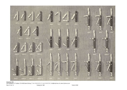 Katalog bis 1980 - Victorinox