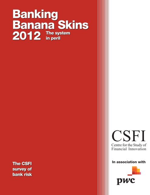 Banking Banana Skins 2012 - PwC