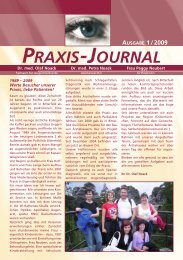 Praxis-Journal AusgAbe 1/2009 - Augenarztpraxis Dr. med. Olaf ...
