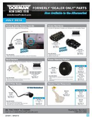 FORMERLY âDEALER ONLYâ PARTS - Dorman Products