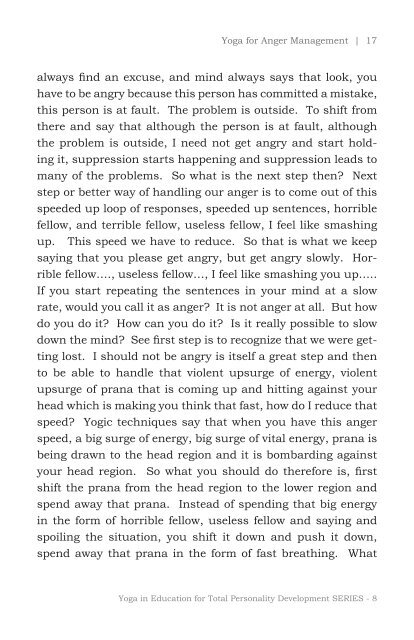 YoGA FoR AnGeR MAnAGeMent