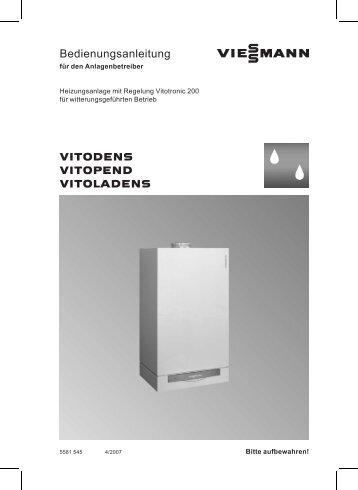 Vitodens 333-F Bedienungsanleitung