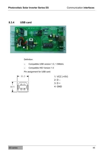 Photovoltaic Solar Inverter Series ES - Effekta