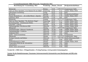 DRK-OV Neuenkirchen e.v. 2012 - DRK Cuxhaven