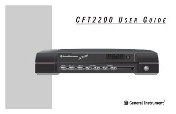 CFT2200 User Guide - System Industrial Technology