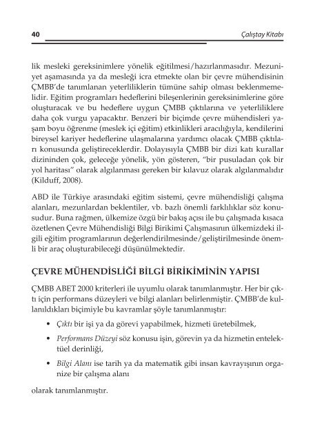 TMMOB ÇEVRE MÜHENDİSLERİ ODASI 2. Çevre Mühendisliği ...