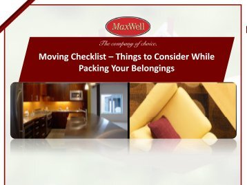 Moving Guide Checklist from MaxWell City Central