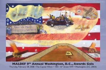 MALDEF 9th Annual Washington, D.C., Awards Gala - Fried Frank