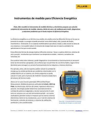 Instrumentos de medida para Eficiencia EnergÃ©tica - Caloryfrio.com