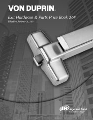 Von Duprin Jan 2011 Pricebook.pdf - Access Hardware Supply