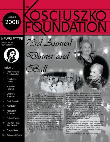 73rd Annual Dinner and Ball - The Kosciuszko Foundation