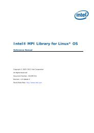 Intel(R) MPI Library for Linux* OS Reference Manual