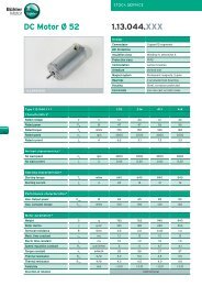 DC Motor Type 1.13.044.xxx, 52 mm diameter