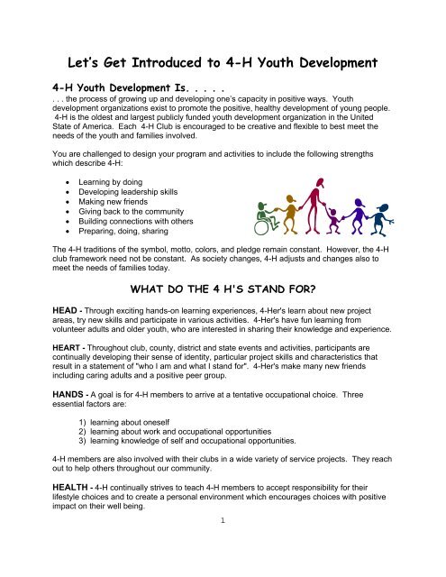 4 H Family Handbook Pdf Polk County University Of Wisconsin