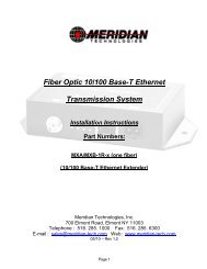 MXA/MXB-1R-x - Meridian Technologies