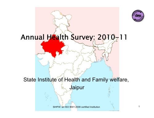 Annual Health Survey.pdf - SIHFW Rajasthan