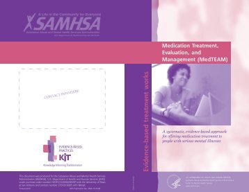 MedTEAM English brochure - SAMHSA Store - Substance Abuse ...