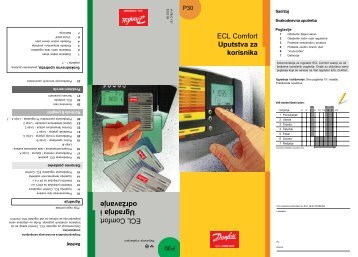 ECL Comfort Ugradnja i održavanje ECL Comfort ... - Danfoss.com