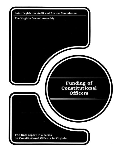 Funding of Constitutional Officers - Virginia Joint Legislative Audit ...