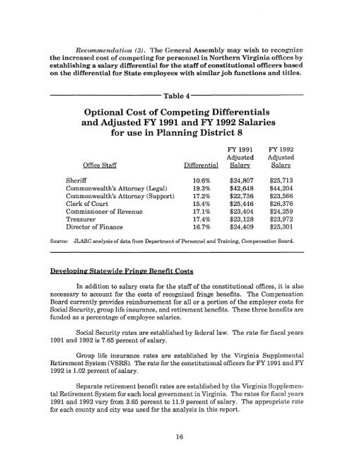 Funding of Constitutional Officers - Virginia Joint Legislative Audit ...