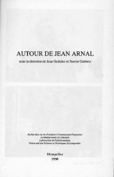 (A.). 1990. Historique des recherches entreprises sur - Alain Gallay