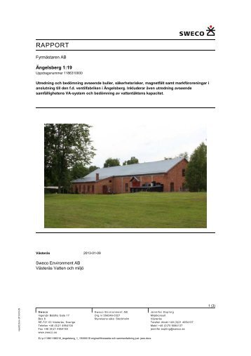 Tekniska utredningar (pdf fil) - Avesta