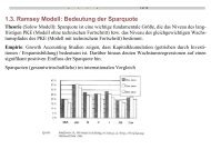1.3. Ramsey Modell: Bedeutung der Sparquote - CER-ETH