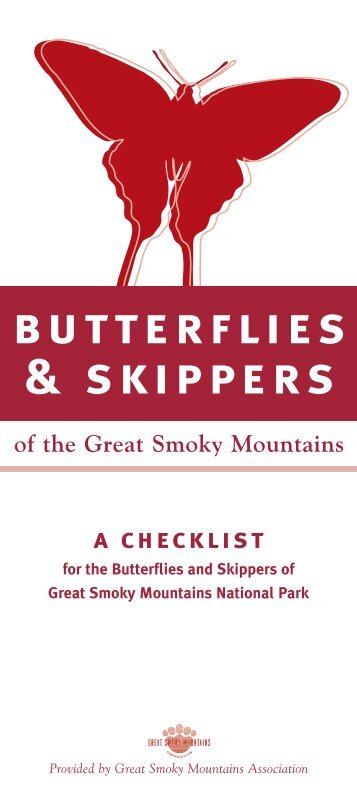 TN Great Smoky Mountains butterfly-checklist - Lep Log