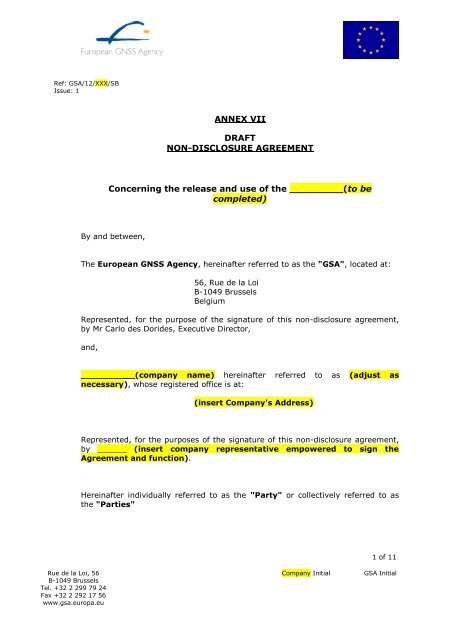 annex-vii-non-disclosure-agreement-template-european