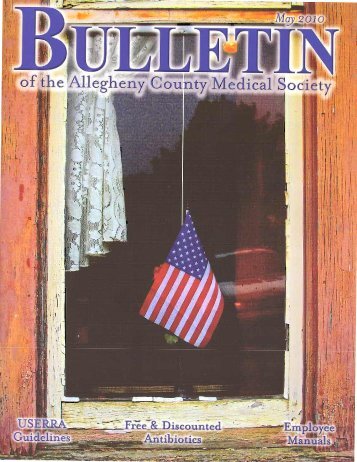 May 2010 Bulletin - Allegheny County Medical Society