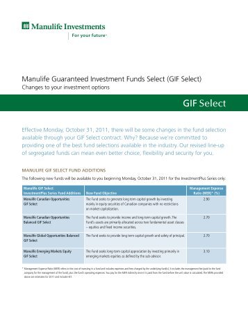 GIF Select - Repsource - Manulife Financial