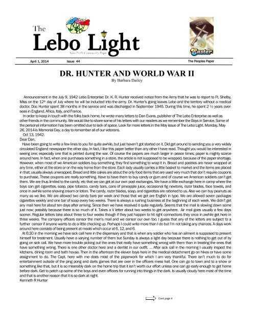 The Lebo Light April 2014
