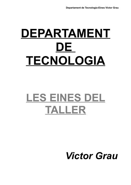 Les eines del taller