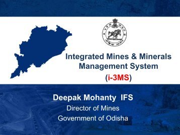 i3MS (Integrated Minerals and Mines Management ... - eGovReach