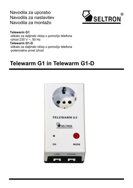 Telewarm G1 in Telewarm G1-D - Seltron