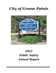 2012 Public Safety Report - City of Grosse Pointe