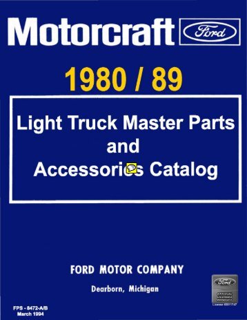 1965/72 Ford car master parts and accessory catalog #6