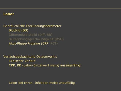 Dr. Matthias Buehler, postoperative Infektion - Septische Chirurgie