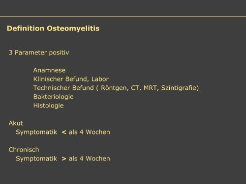 Dr. Matthias Buehler, postoperative Infektion - Septische Chirurgie