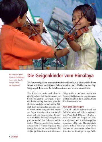 Die Geigenkinder vom Himalaya - Jesuitenmission