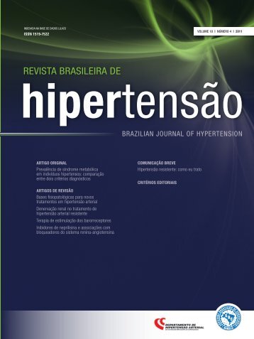 brazilian journal of hypertension - Departamentos CientÃ­ficos ...